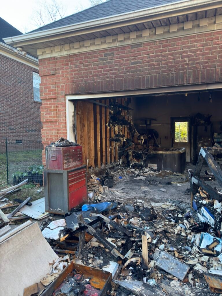 fire damage restoration Charlotte NC residential home