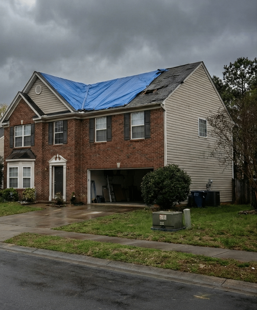Storm water damage restoration in Charlotte, NC