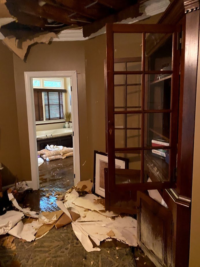 Water damage restoration in a Gastonia, NC home