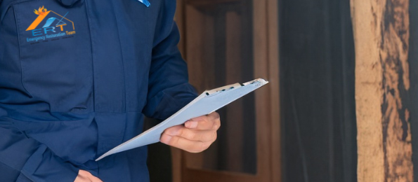 storm damage inspection assessing roof, structural damage, and debris after severe storm in Charlotte NC