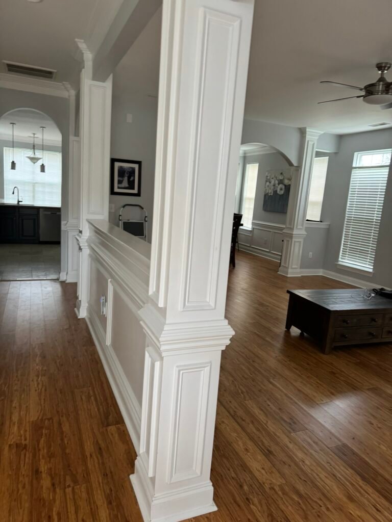 finishing work during renovation in Charlotte NC