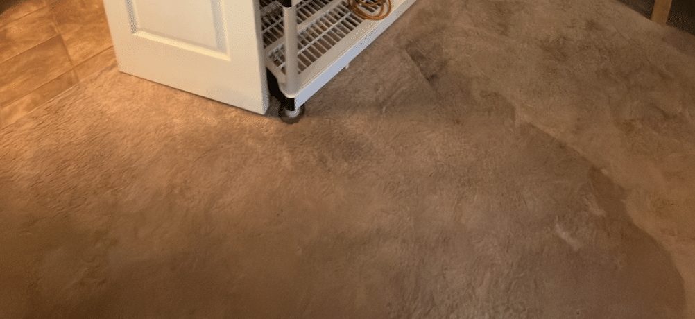 Water damage in a rental apartment in Charlotte, NC
